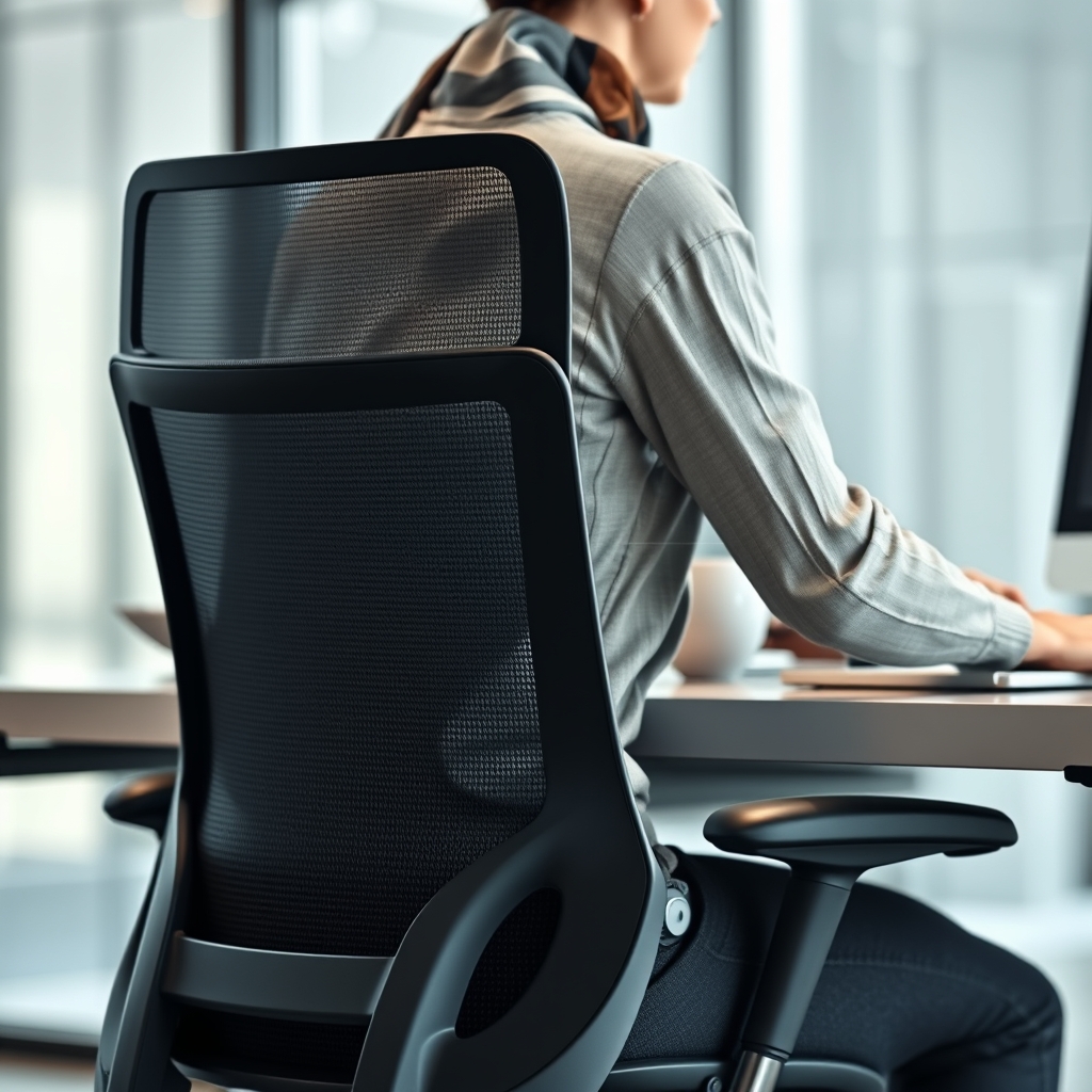 ergonomic chair in action