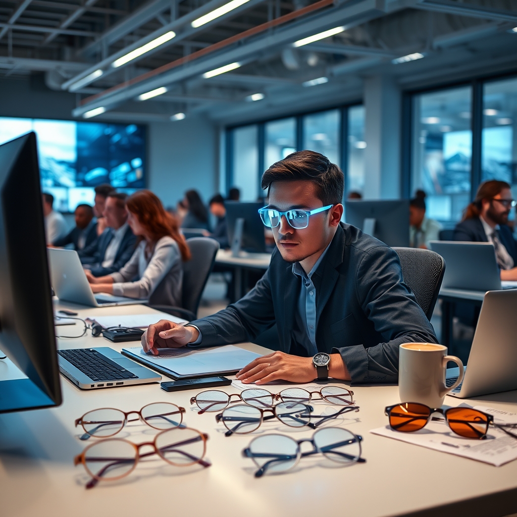 Blue Light Glasses: 7 Best Ways to Reduce Eye Strain (Proven Guide) 1 blue light glasses - Illustration 1