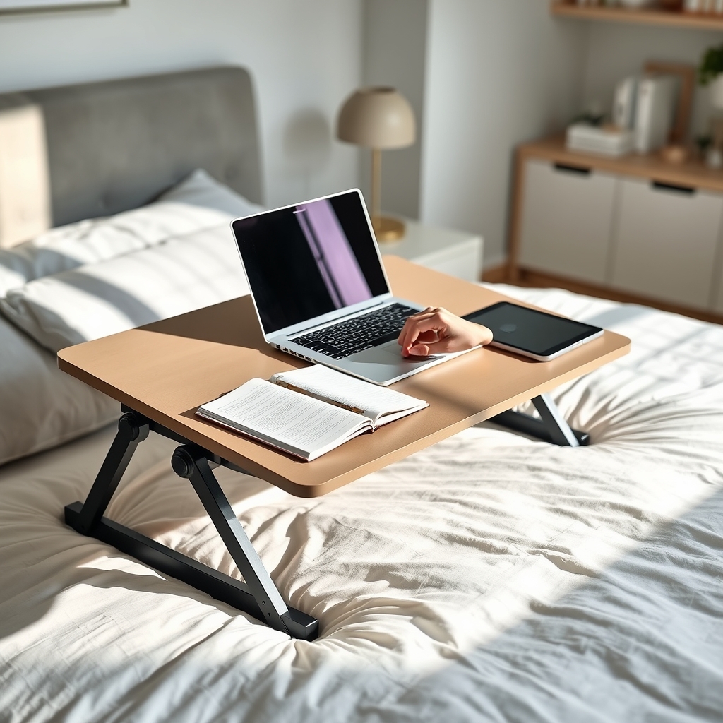 laptop desk in action