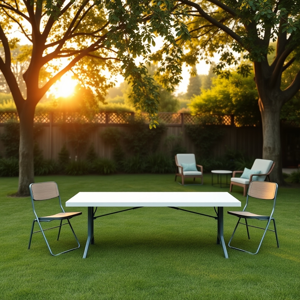 folding table product view