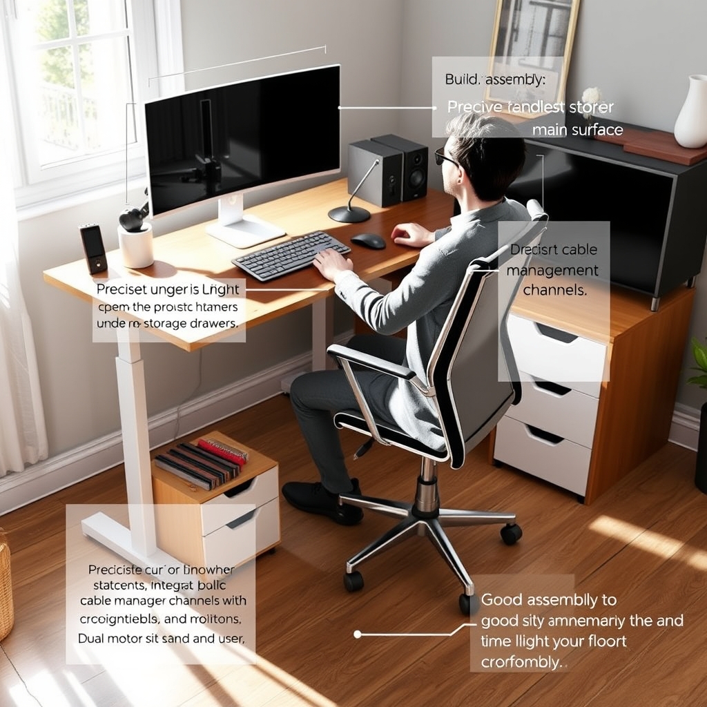 home office desk - Illustration 2