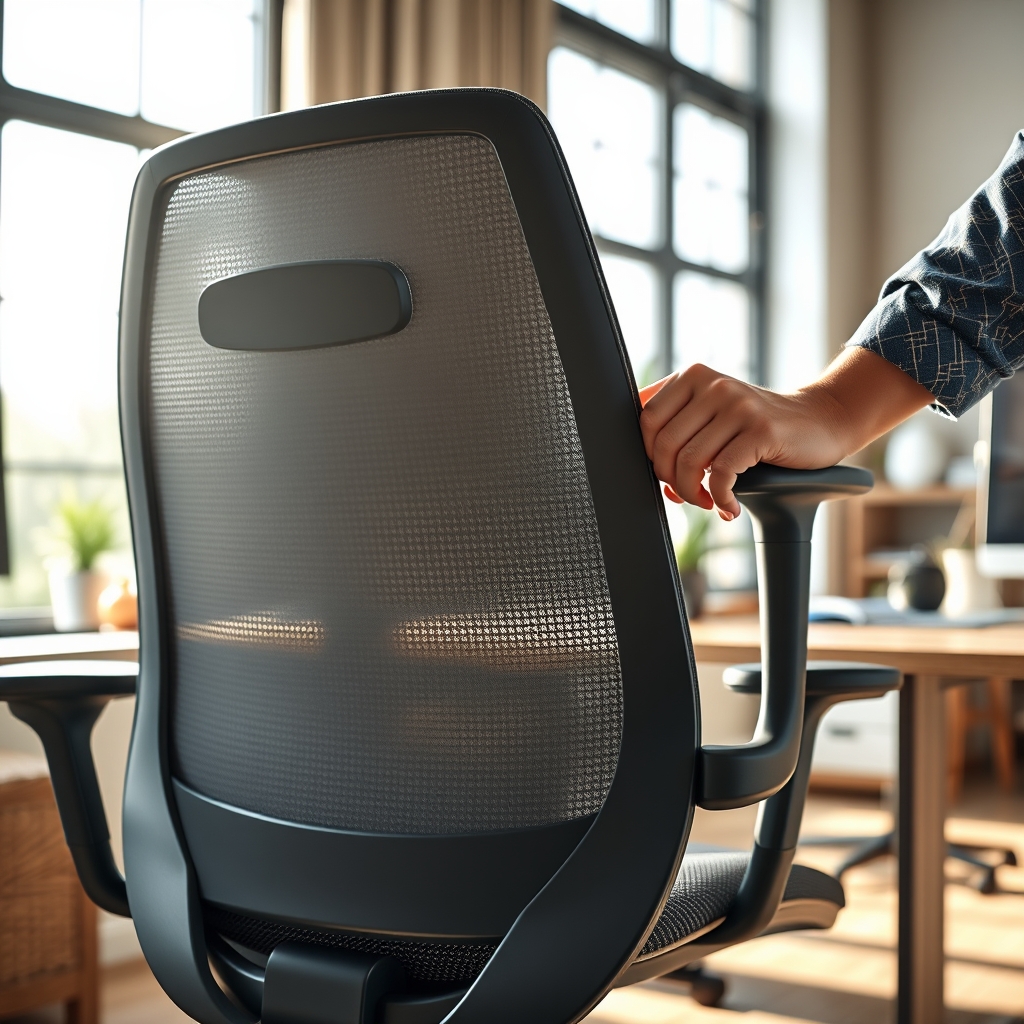 ergonomic chair in action