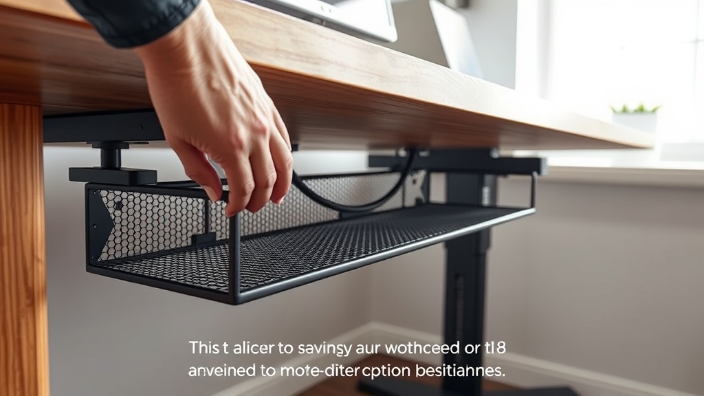 desk cable management system - Illustration 2