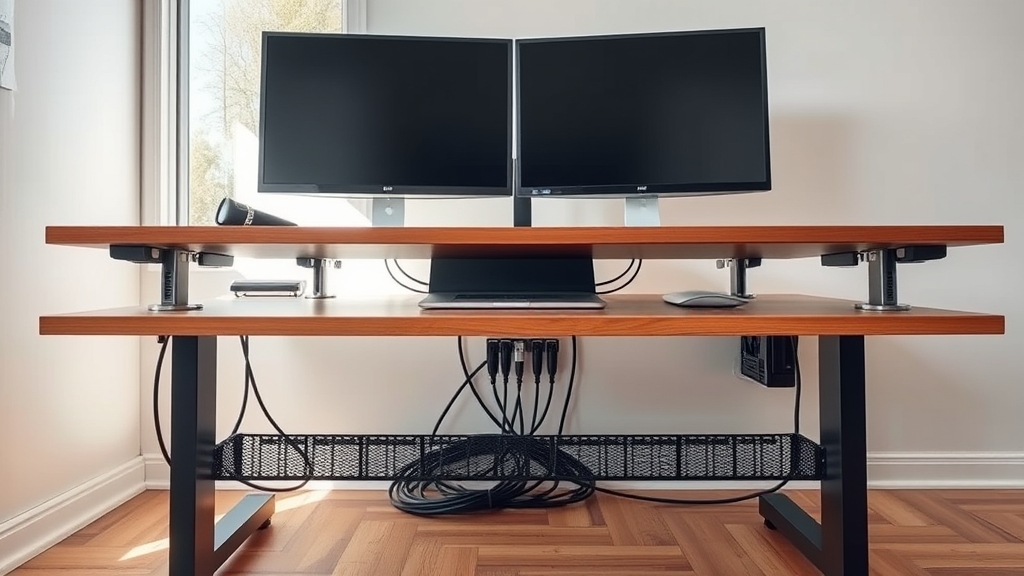desk cable management system - Illustration 3