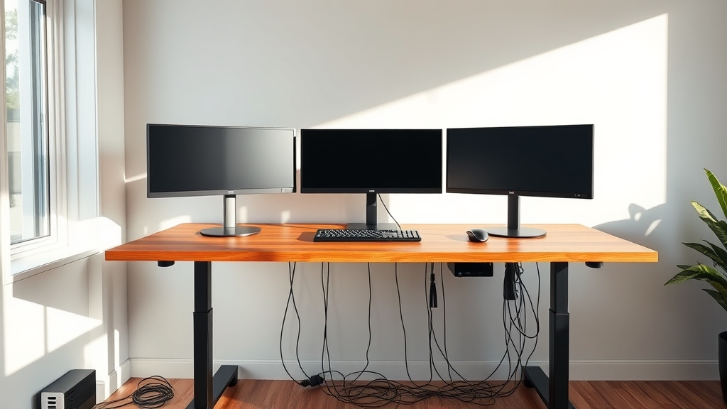 desk cable management system - Illustration 1