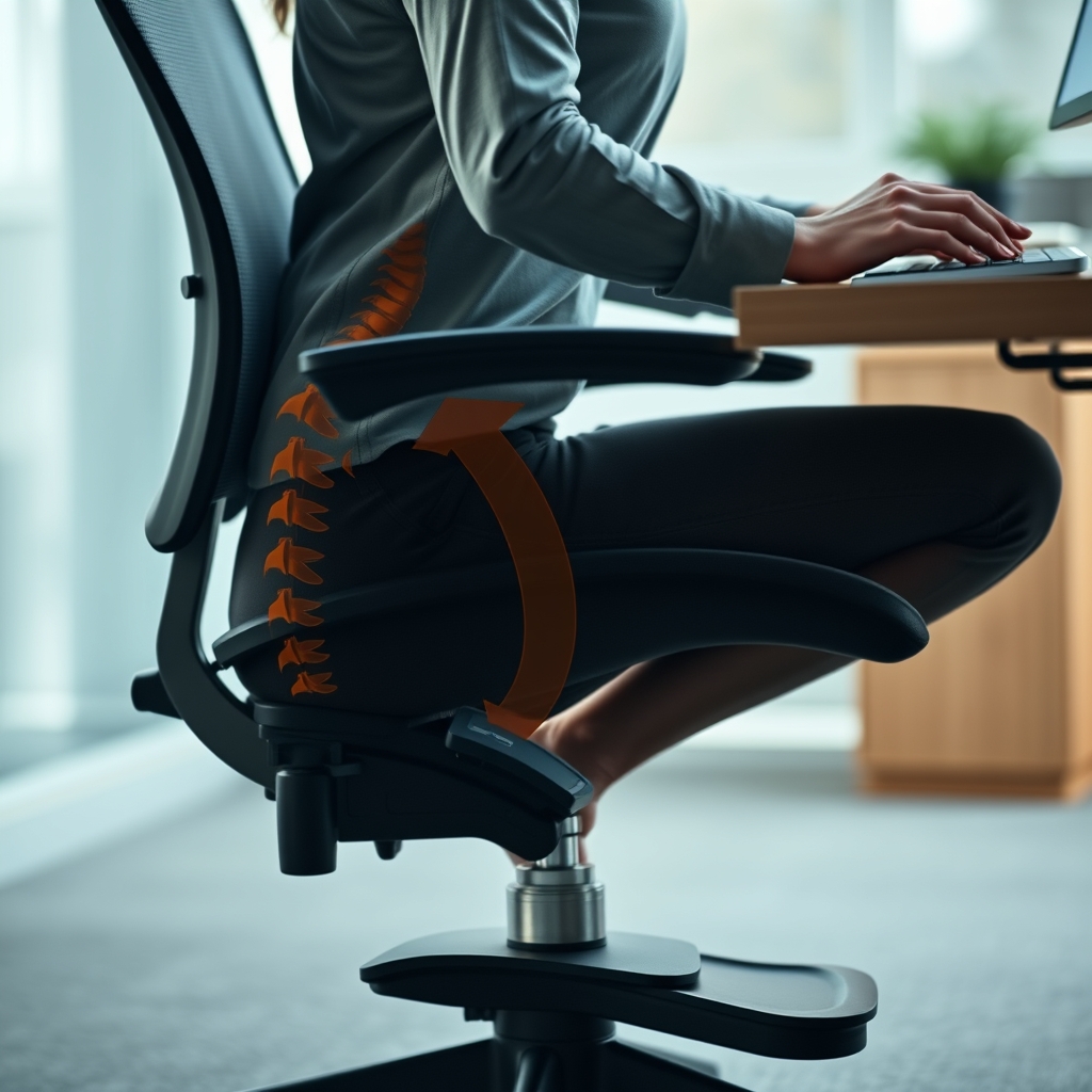 kneeling chair for back pain - Illustration 2