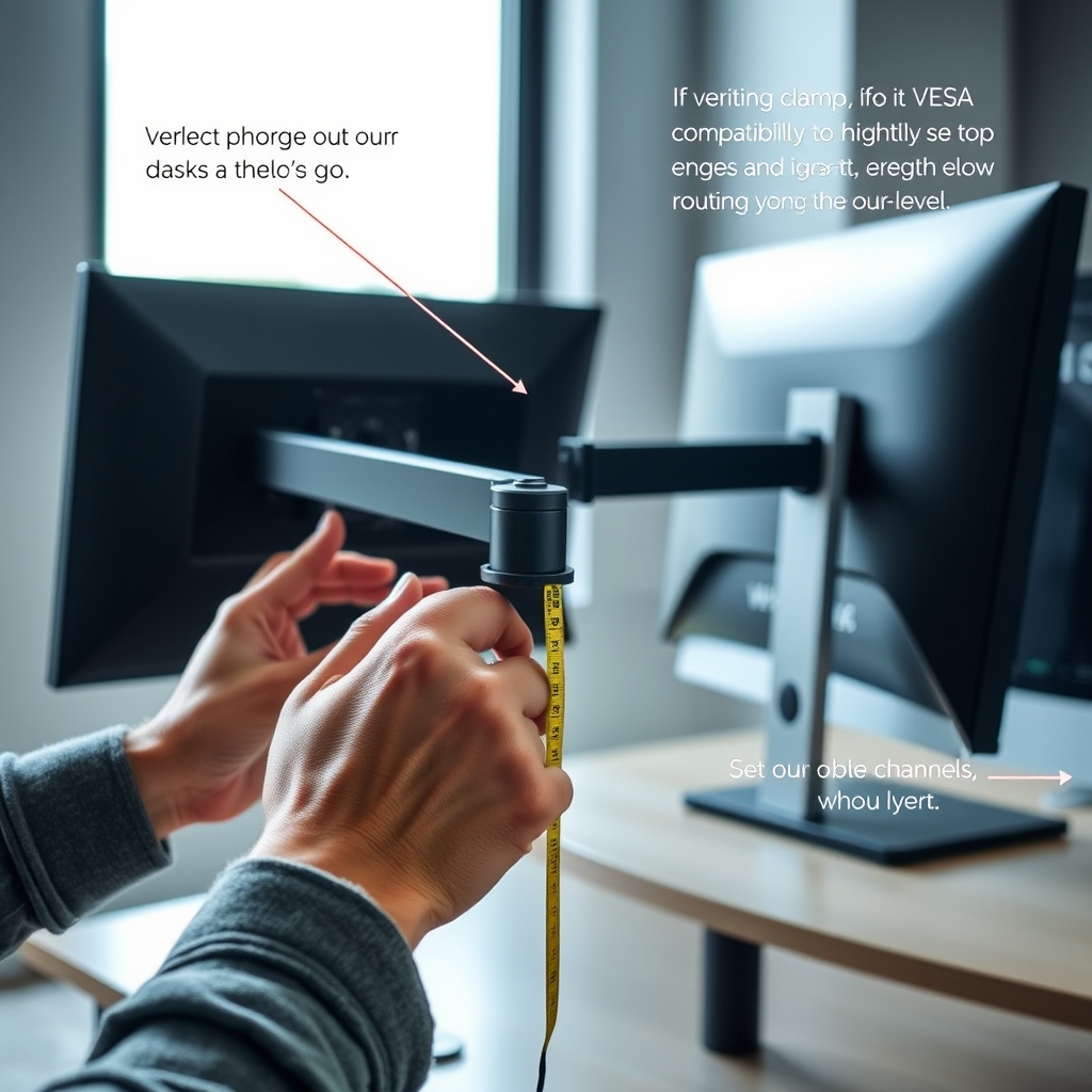 monitor arm for neck strain - Illustration 2