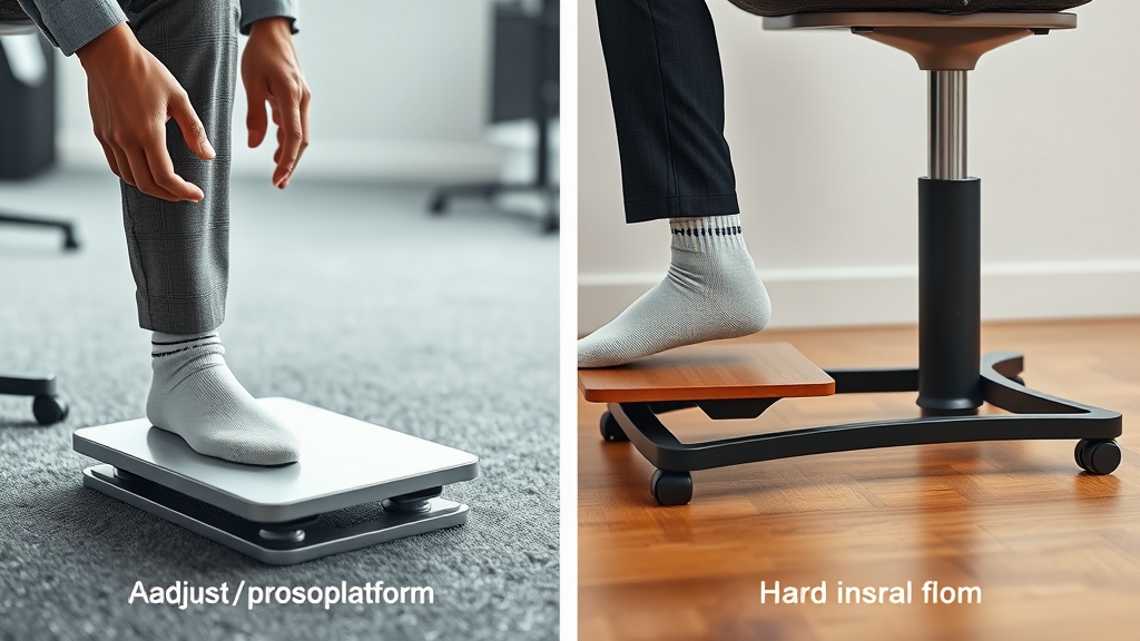 under desk footrest ergonomic - Illustration 2