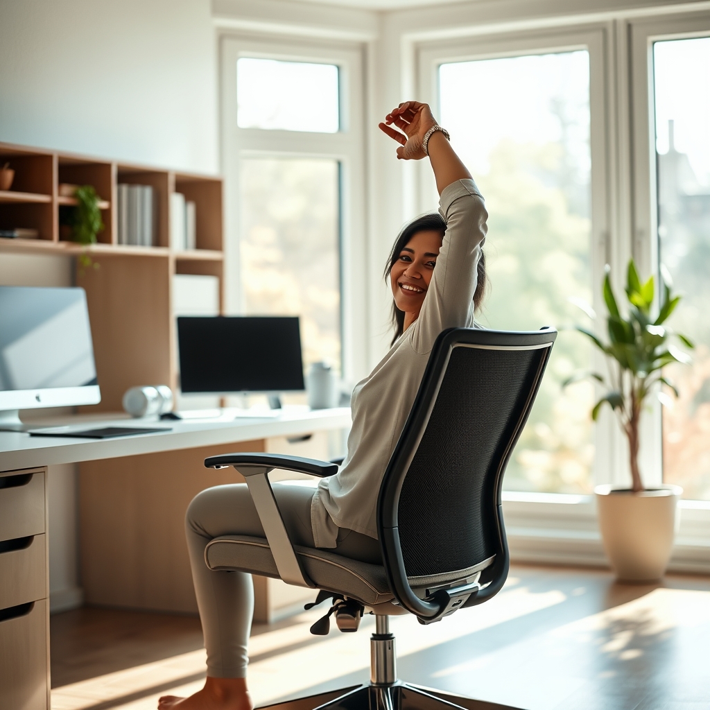 weight activated recline office chair - Illustration 3