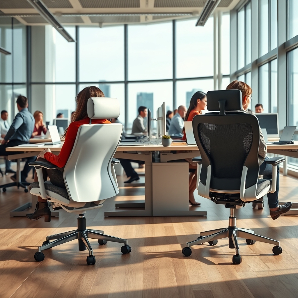 weight activated recline office chair - Illustration 1