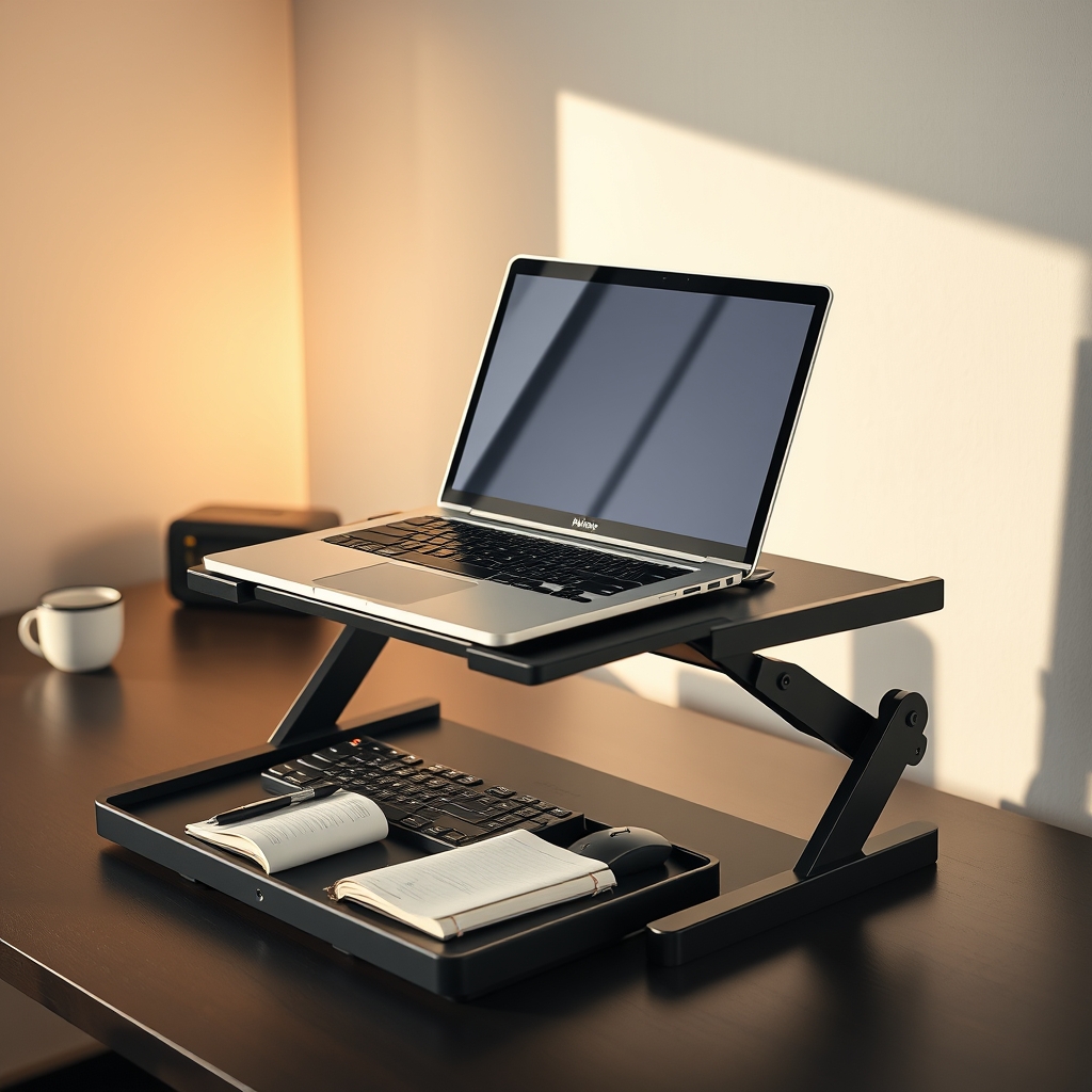 adjustable laptop monitor shelf - Illustration 3