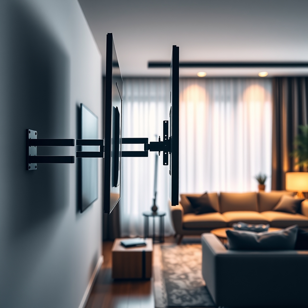 TV mount in action