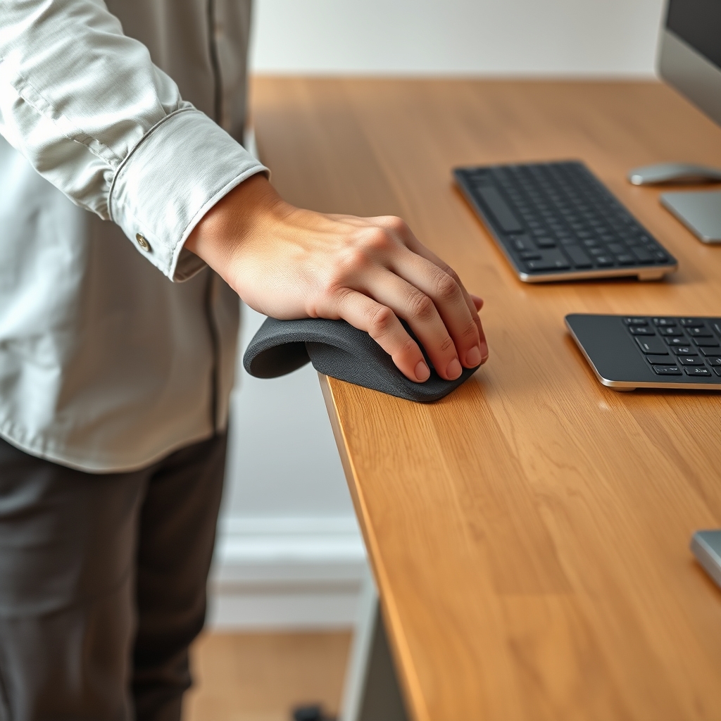 desk edge wrist rest - Illustration 2