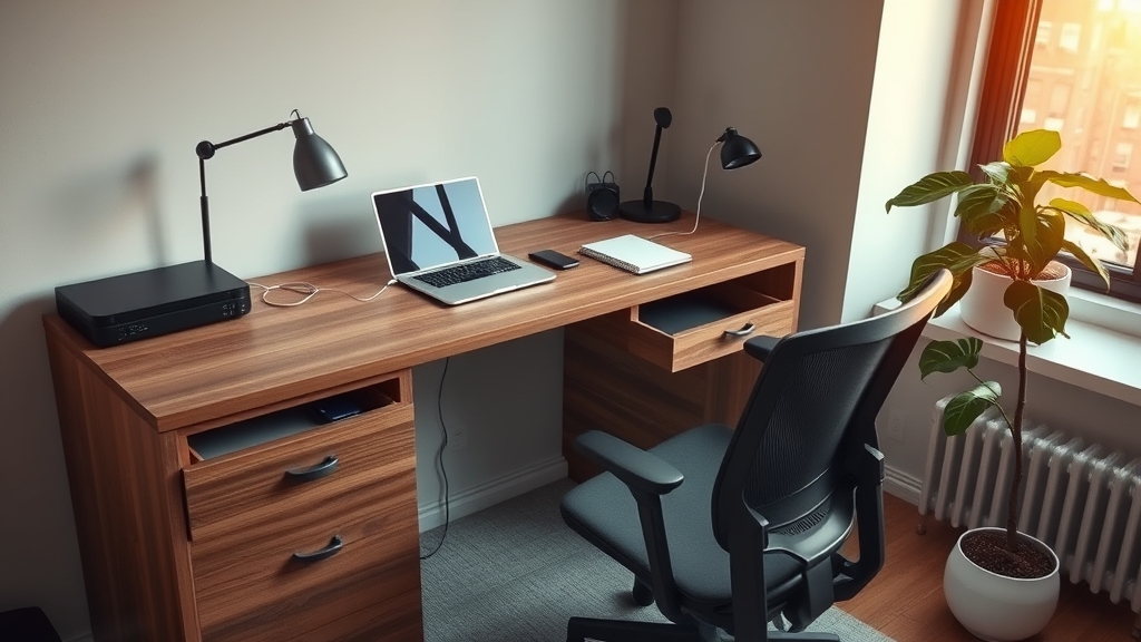 multi-function home office desk - Illustration 3
