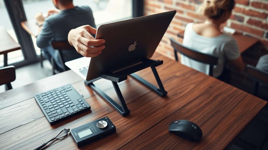 portable ergonomic desk setup travel - Illustration 2
