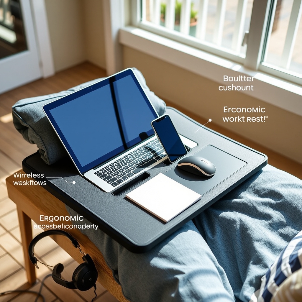 lap desk in action