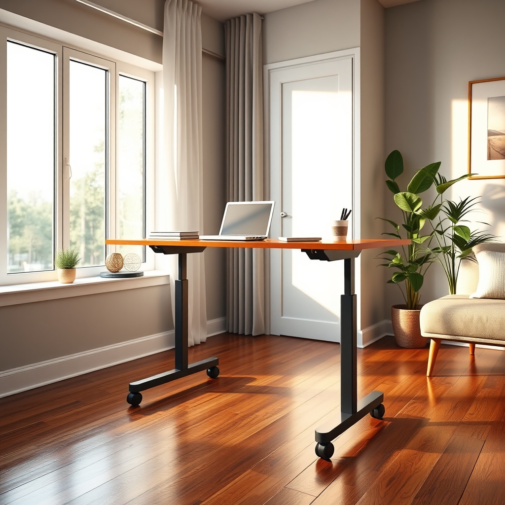 rolling desk product view