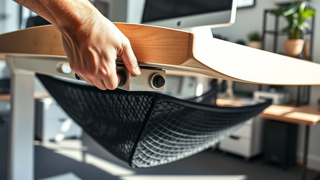 under desk foot hammock - Illustration 2